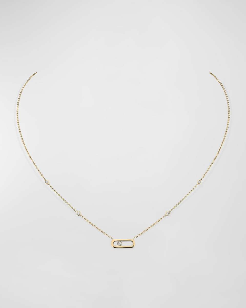 Move Uno 18K Yellow Gold Diamond Necklace